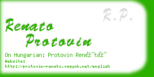 renato protovin business card